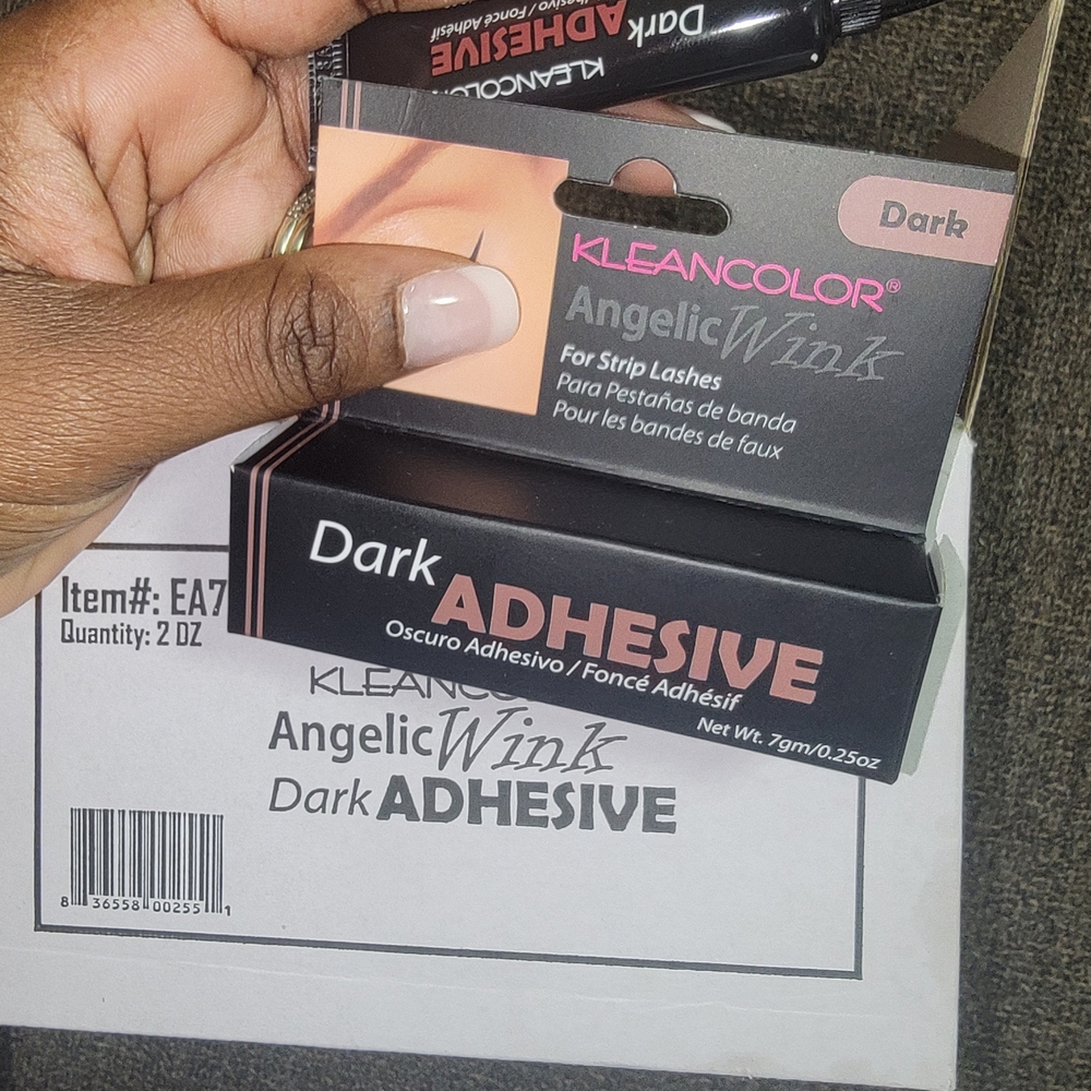 Set of 12. Kleancolor Angelic Wink Dark Lash Adhesive